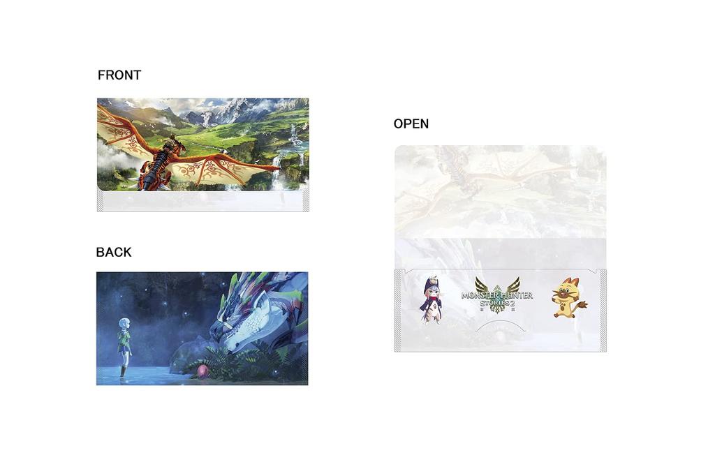 Monster Hunter Stories 2 of Hunter Stories 2 Amiibo Amiibo Ruin Reus Amiibo Ena Amiibo Tsukino Mask Case ~Wings Ruin~ - Switch+ [Monster 3-type Set] +