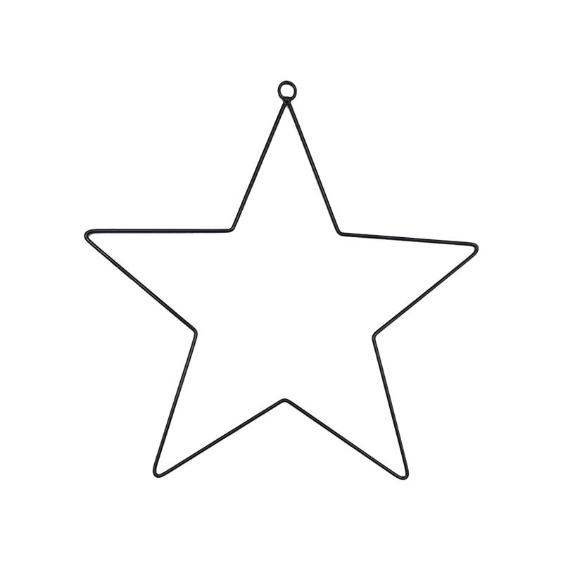 DIY Wrought Iron Metal Ring Wire Wreath Frame Hoop Macrame Rings for Handmade New Year Gift A0KF