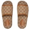 Gucci Шлепанцы Женские Бежевые и Темно-коричневые 816797 FAD9C 9745