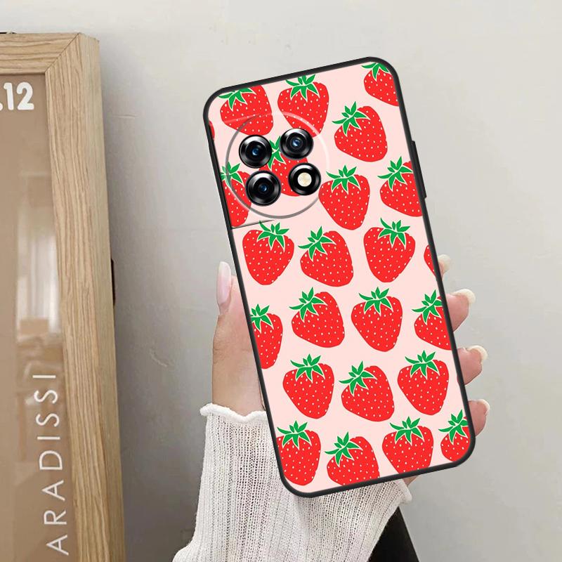 Милый клубничный чехол для OnePlus Nord 5 CE 4 3 2 Lite N20 N30 OnePlus 15 13 12 R 10T 13T 10R 8T 9 10 11