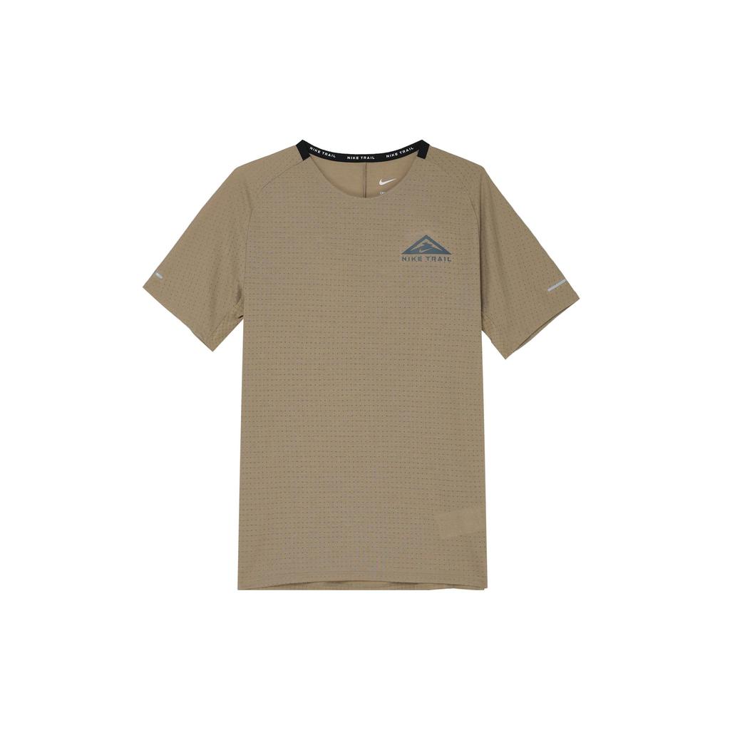 Nike T Shirts Men's Khaki Crew Neck Moderate Straight Fit DV9306-247