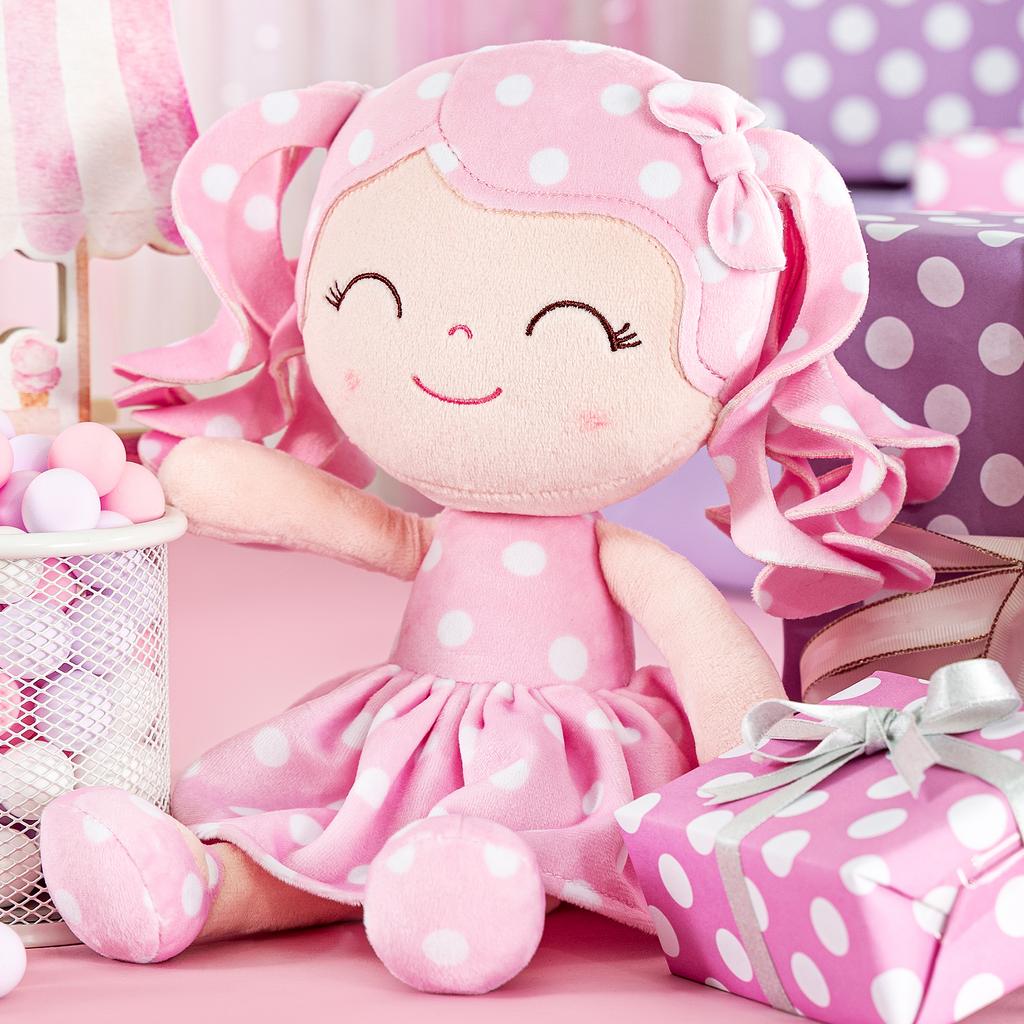Кукла плюшевая кудрявая кукла плюшевая кукла для девочки в подарок на первый день рождения ребенка 30 см