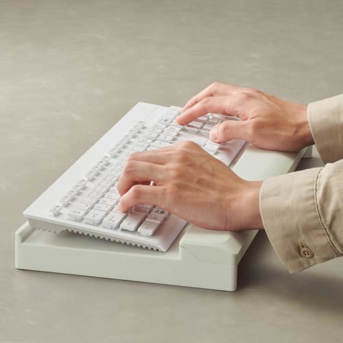 LIHIT LAB Keyboard Stand A-252 - Create a Workspace Under Your Keyboard! (A252-24 Black)