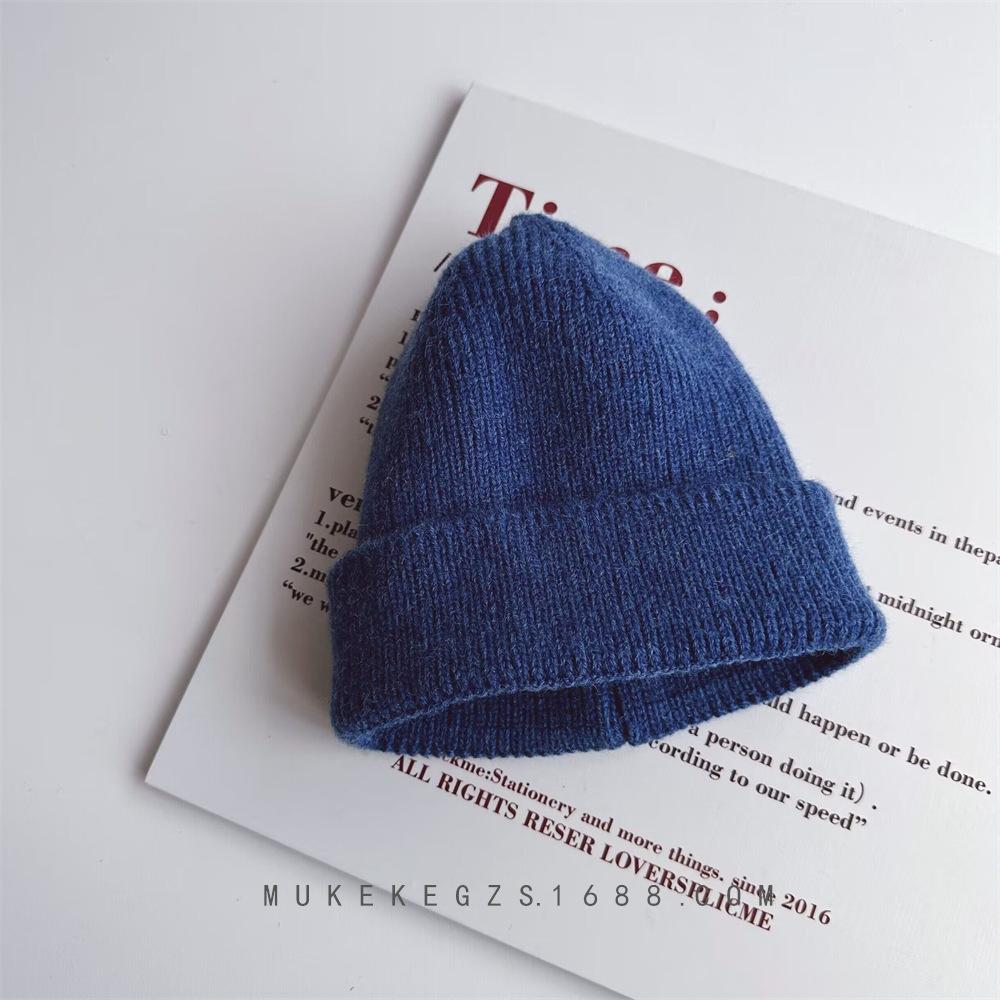 Детская шапочка однотонная вязаная детская зимняя шапка для детей теплая вязаная крючком шапка для мальчиков и девочек шапка для малышей детский чепчик Gorras Gorro