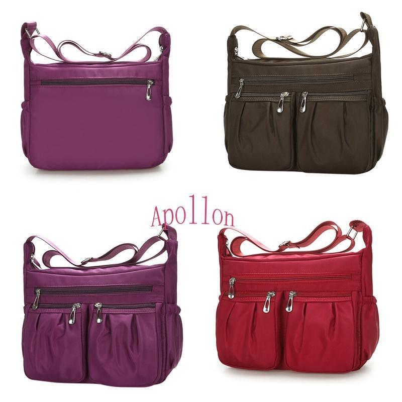 Новые женские модные сумки на плечо для женщин, дизайнерские водонепроницаемые нейлоновые сумки, кошельки на молнии, сумка через плечо