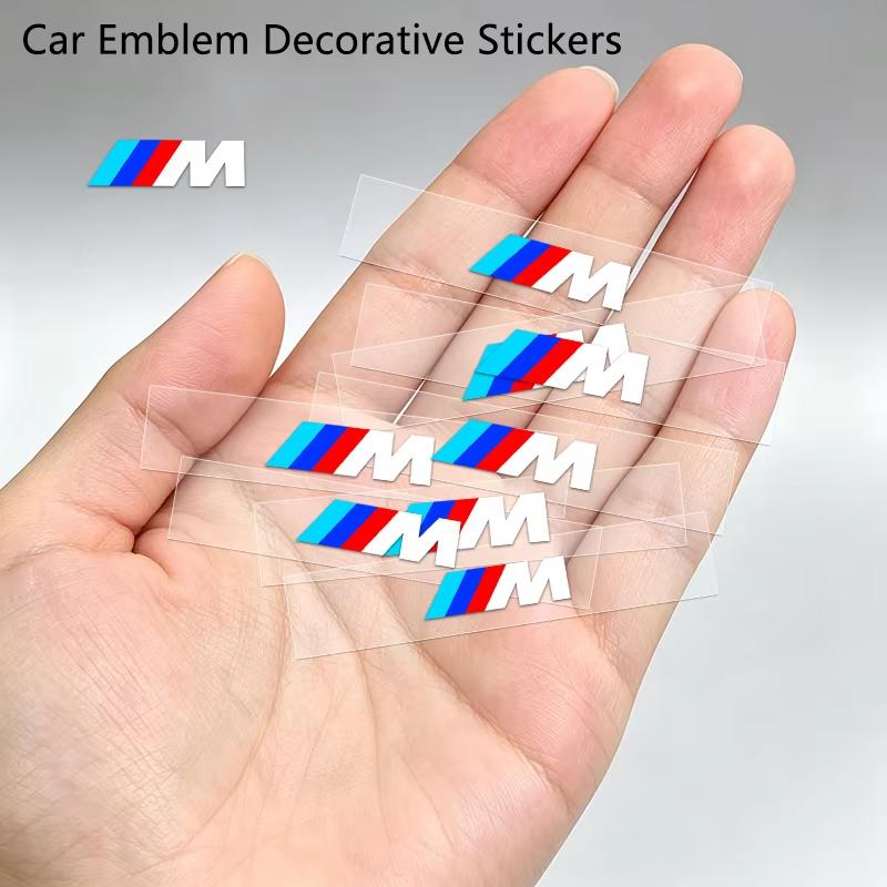 Car Interior Sticker Creative Emblem Badge Sticker Waterproof For BMW M F10 F20 E83 E90 E92 E93 X1 X5 X6 F30 G03 E43 E53 E63 E84 IK7