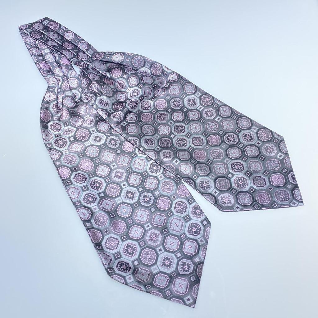 Men Vintage Self Tie Paisley Elegant Ascot Cravat Neck Scarf