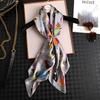 NEW Luxury Brand 90x90cm Silk Square Scarf Women Tie Hairband Cat Printed Scarves Female Foulard Scarf Stores
