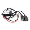 Convert USB Port Expansion Car USB Power Adapter Dual Module Buck Regulator Car Converter Black