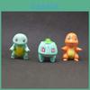 Очаровательный мини-набор из 3 фигурок Pokemon: Бульбазавр, Чармандеp, Сквиртл. ПВХ. Для подарков и коллекции.