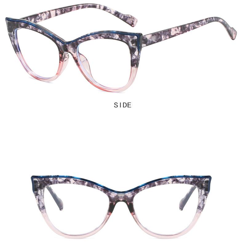 Женские очки Оправа «кошачий глаз» Очки с защитой от синего света Модные плоские очки Оптические очки TR90 Могут быть оснащены оправой для очков для близорукости