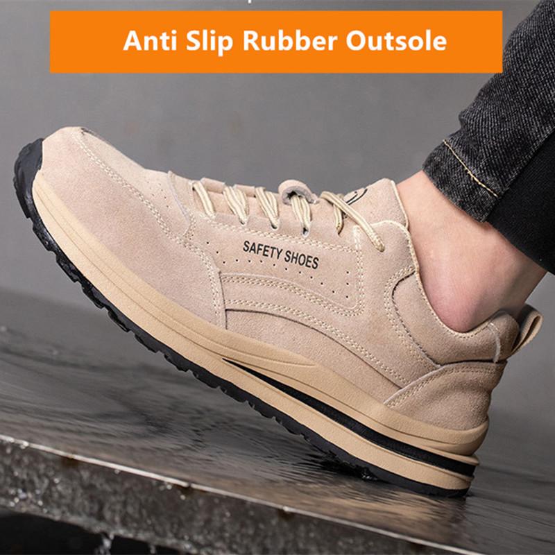 Safety Autumn Shoes Breathable Work Shoes Anti Stab Work Sneakers With Steel Toe Indestructible Shoes Anti Smashing Safety Shoes