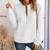 Women's Fashionable Long-sleeved Pullover Solid-color Top