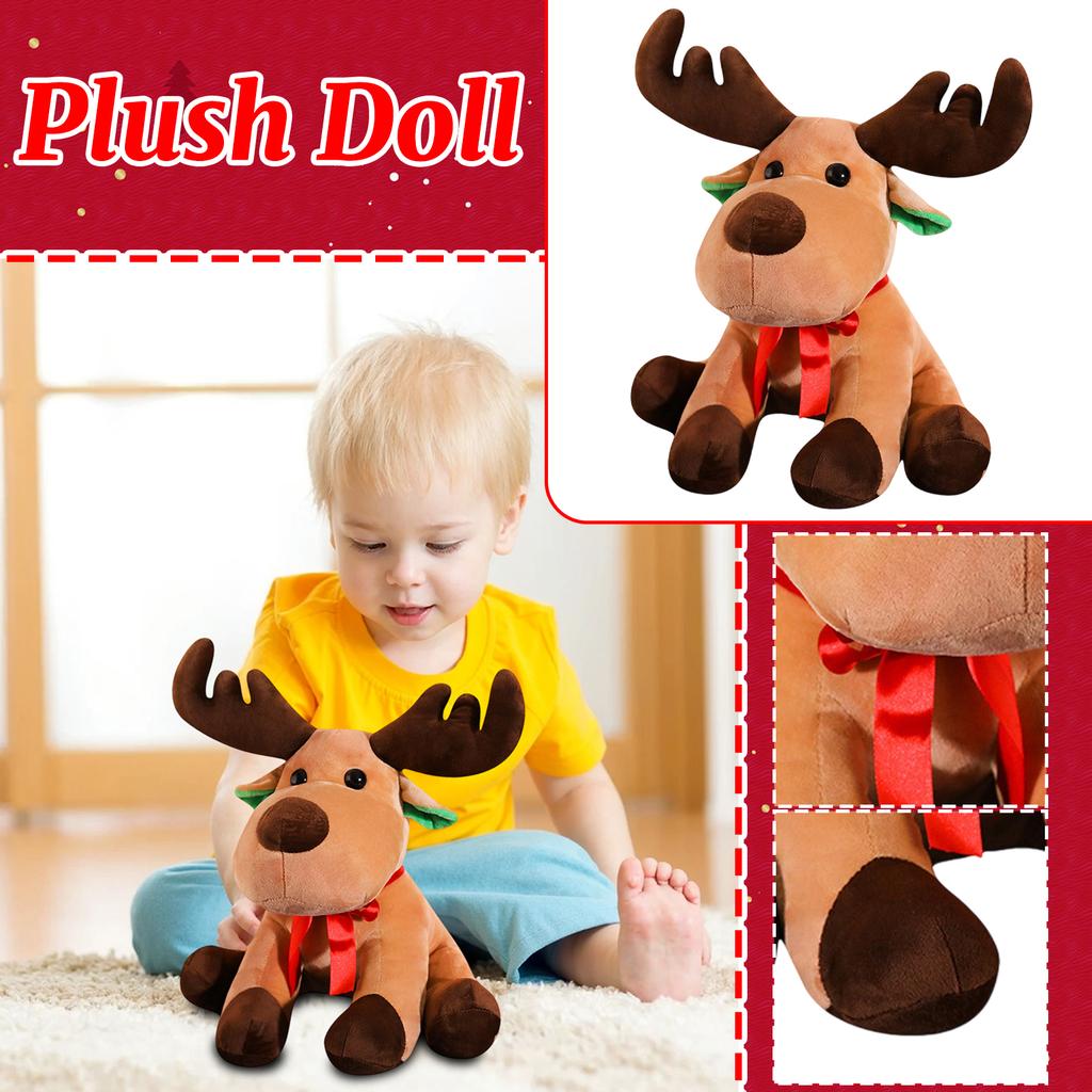 Cartoon Christmas Elk Doll Plush Toy Christmas Foreign Trade Decoration Christmas Eve Christmas Gift