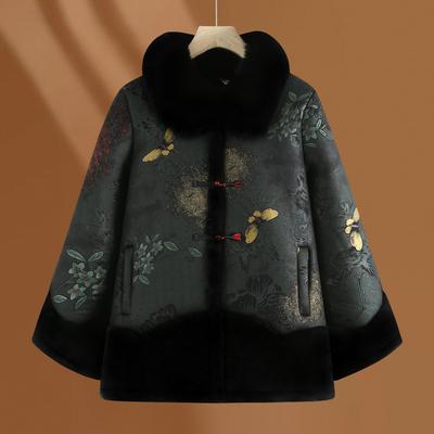 Бабушкина зимняя флисовая куртка женская одежда для пожилых женщин