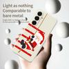For Samsung Galaxy A17 5G Case Santa Claus Pattern Printing Straight Edge TPU Phone Back Cover