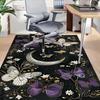1pc Butterflies Moon Carpet Anti Slip Polyester Floor Mat for office.Bedroom