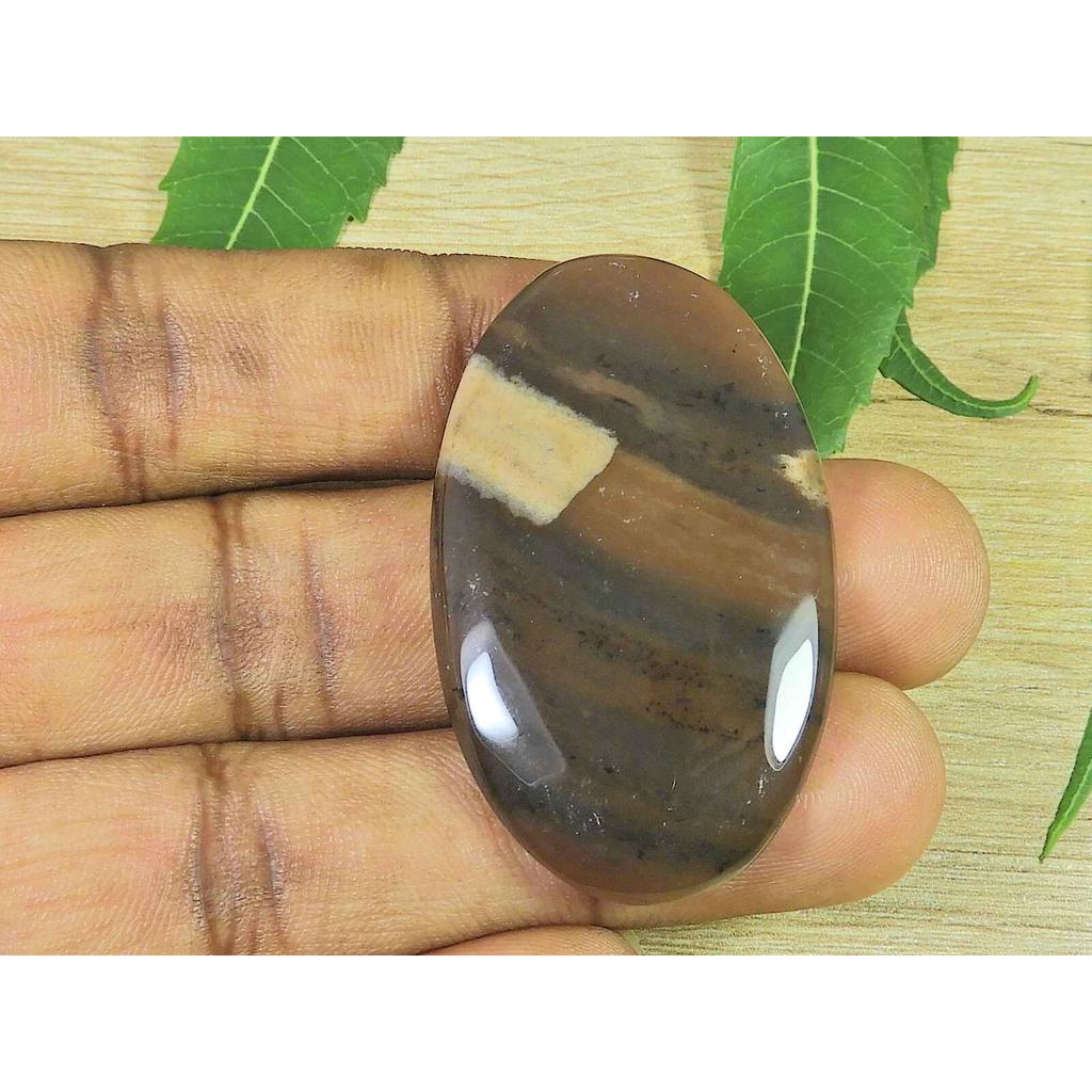 29X47X06MM натуральный медовый дендрит овальной формы кабошон россыпью драгоценный камень 63 карата. СК-3453