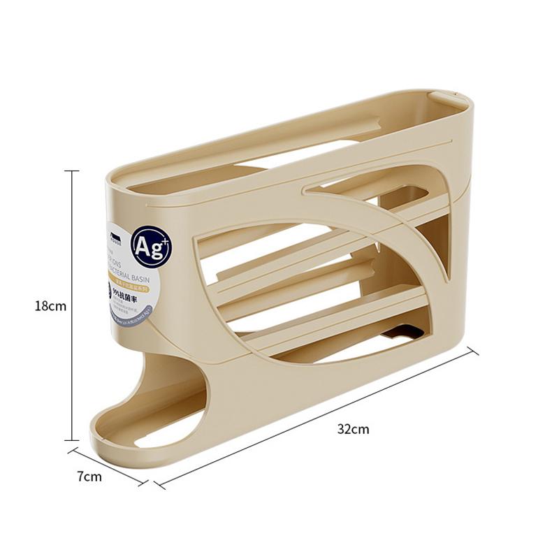 4 слоя автоматический вращающийся держатель для яиц, стойка для холодильника, ящик для хранения яиц, контейнер, кухонный холодильник, диспенсер для яиц, органайзер для холодильника