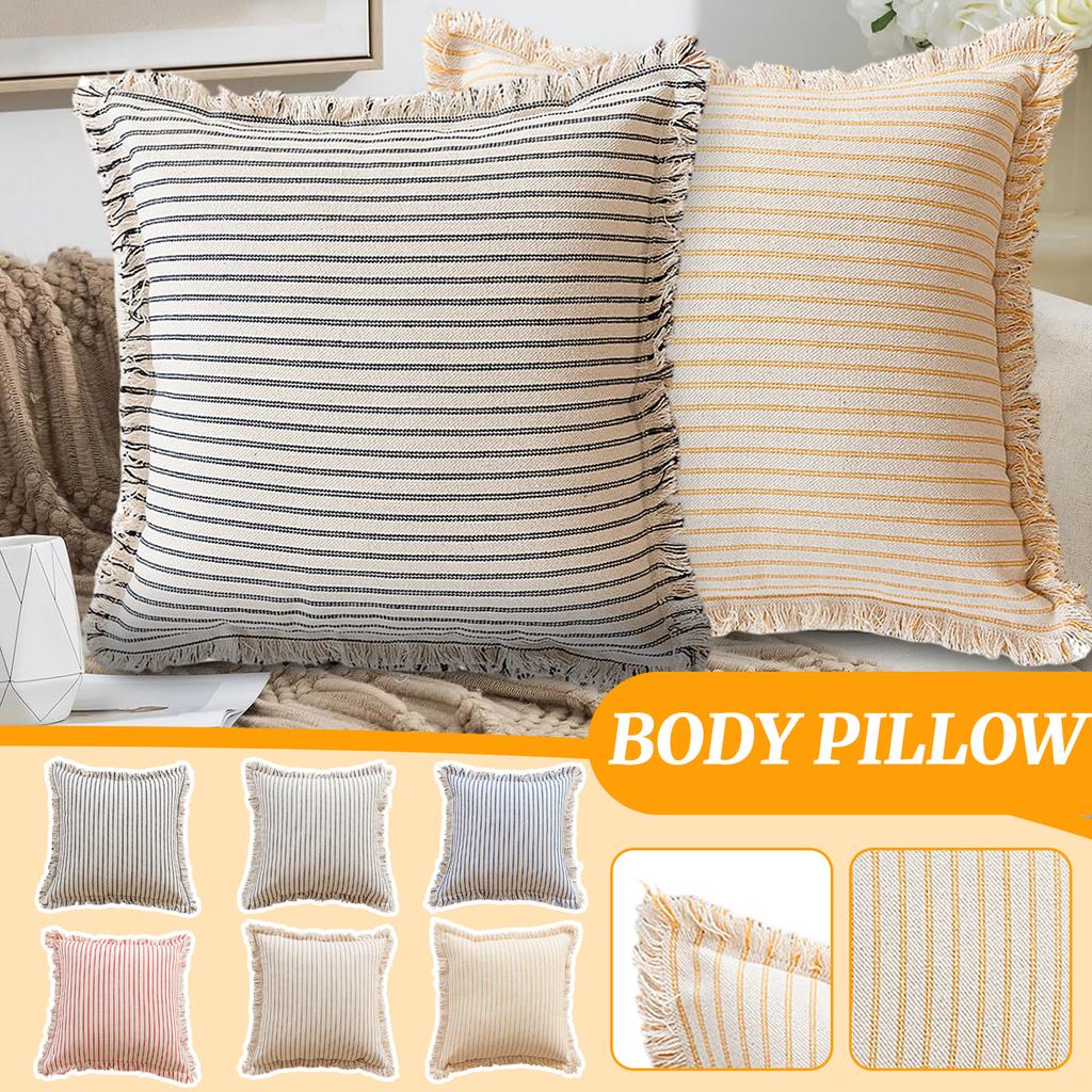 Double Sided Striped Decorative Pillowcase (pillow Core Not Included)