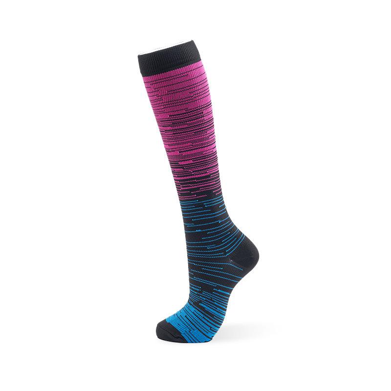 Компрессионные носки Женские европейские и американские спортивные носки Высокие носки для голени Скакалка Фитнес Беговые носки Чулки Формирующие носки