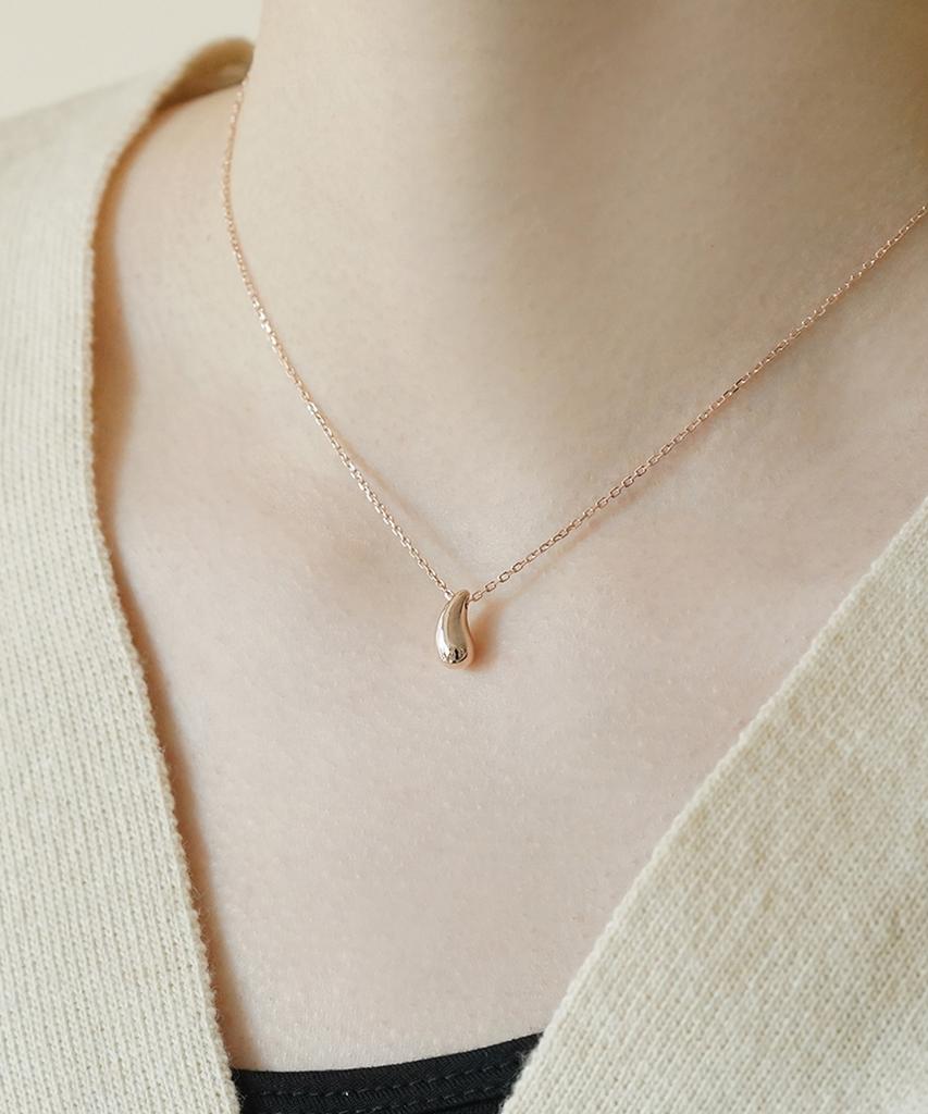 Серебряное ожерелье Alleun из серебра 925 пробы с цепочкой в форме слезы