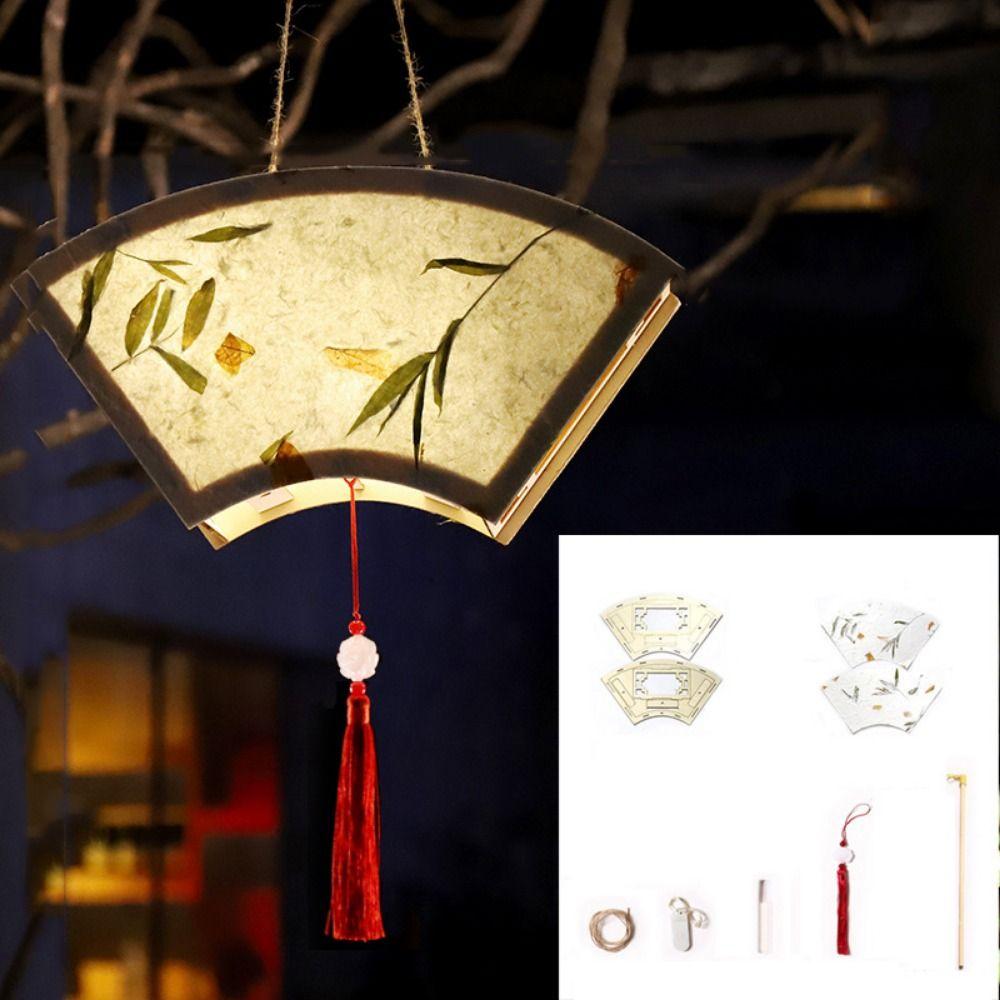 Светодиодный фонарь Праздника середины осени Деревянный художественный фонарь Ручная работа Подвесная лампа Декор для вечеринки