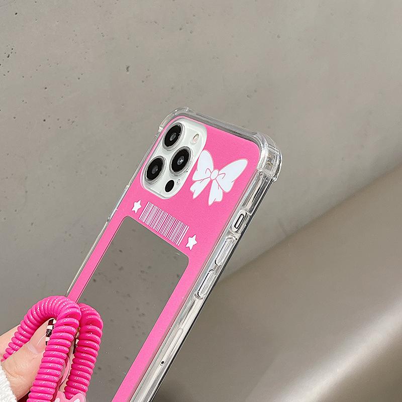 Чехол Zhitai для iPhone 15 с зеркалом, шнурок для Apple 16, 13Pro, Honor 90, Huawei Mate60