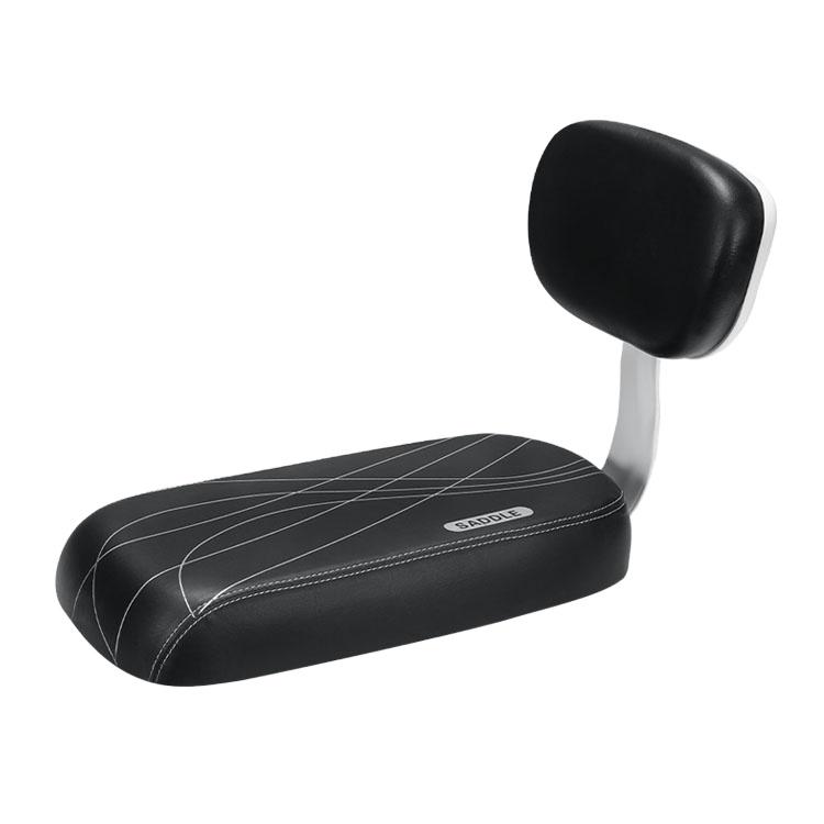 2021 New Customized Color Logo Pressure Release Pu Leather Child Bicycle Rear Seat for Kid