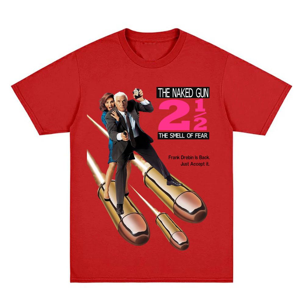 The Naked Gun comedy movieT-shirt Summer 2025new style Graphic Printing Round Neck T-shirt Comfortable100%Cotton short sleeve