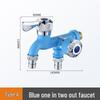 Dual-Head Multi-Function Washing Machine Faucet: 3-Way, Single Cold, Quick Open
