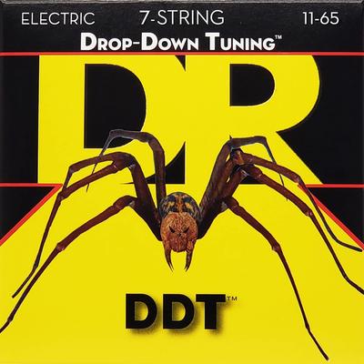 Струны для электрогитары DR Strings 7 струн СТРОЙ Никель (ДР) ПОНИЖЕННЫЙ .011-.065 DDT7-11 [ ]