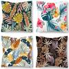 Tropical Plant Ins Pillowcase Short Plush  Mahogany Car  Bed Cushion Cover