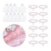 12PCS Delicate Hollow Crucifix Pearls Beads Bracelets Accessories Religious Celebration Gift Set For Guests Event