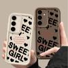 Чехол TPU с рисунком в виде сердечек для милой девушки для Samsung Galaxy S24 FE S23 S22 Ultra A16 A55 A54 A35 A34 A52 A15, мягкий силиконовый противоударный матовый чехол для телефона