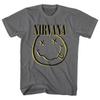 Nirvana Inverse Smile Grey Tee Unisex T-shirt