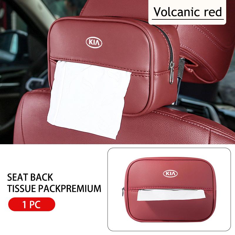 Car Seat Back Tissue Box Auto Interior Storage Tissue Bag For KIA K5 K2 Rio Optima Sportage Venga Sorento Stonic Forte kdtn80
