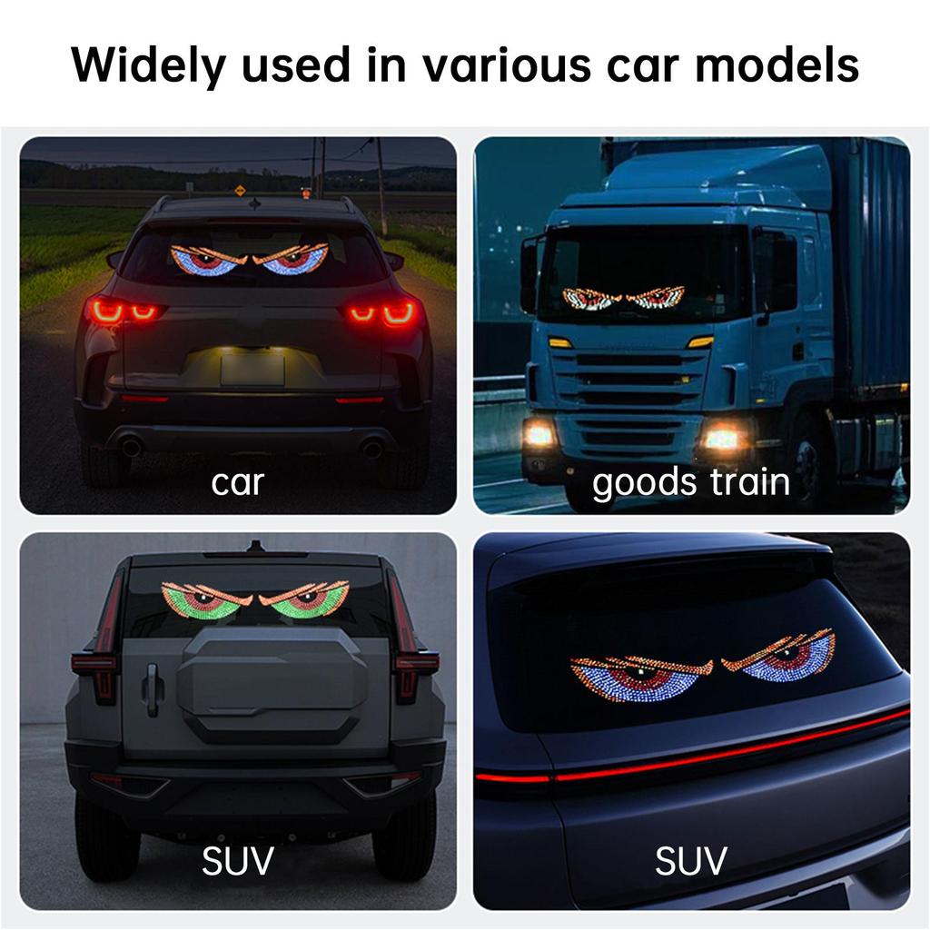 Светодиодный экран «Дьявольский глаз» Автомобильный глаз Фара грузовика Динамический светодиодный свет