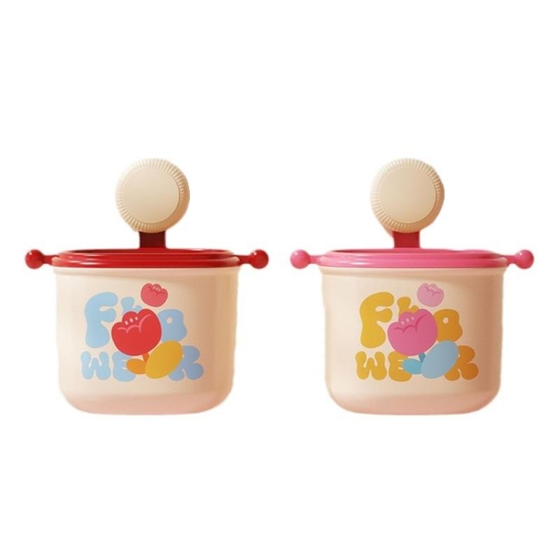 Портативное настольное мусорное ведро с присоской, настенное мусорное ведро, корзина для полотенец для умывания лица для стола, ванной комнаты и кухни