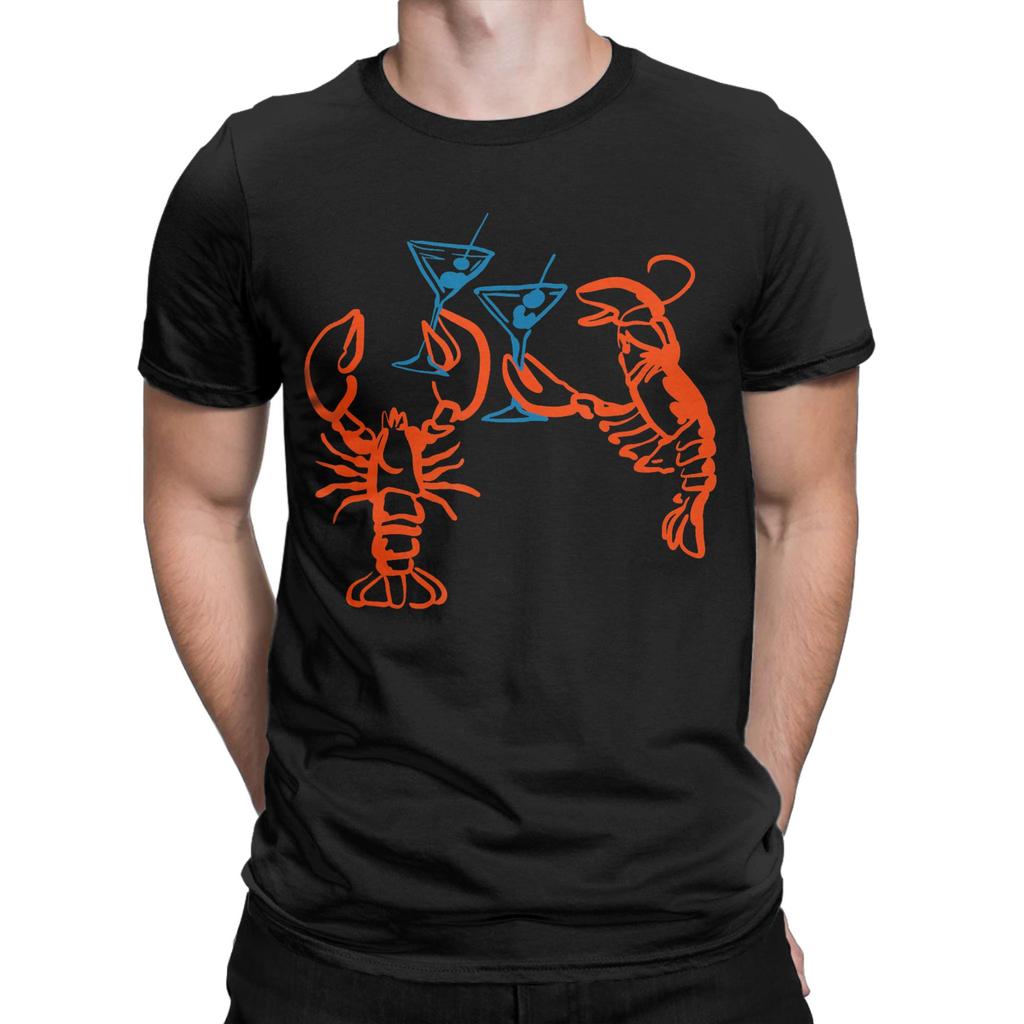 Rock Lobster Unisex Unisexs T Shirt Humorous Tees Short Sleeve Round Collar TShirts 100 Cotton Party Clothes