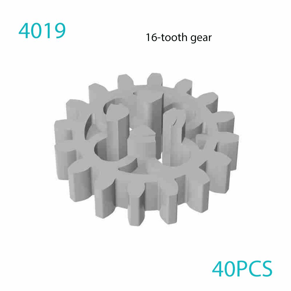 DIY Building blocks MOC Technical Gear Axle Bricks Parts Worm Rack Conector Train Car Crane Model Assembles Christmas Gifts