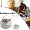 1.3L Stainless Steel Kettle Outdoor Camping Kettle Picnic Ultra-light Portable Teapot
