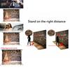 Рождественский фон для фотосъемки для детей, студийный фотореквизит с холстом