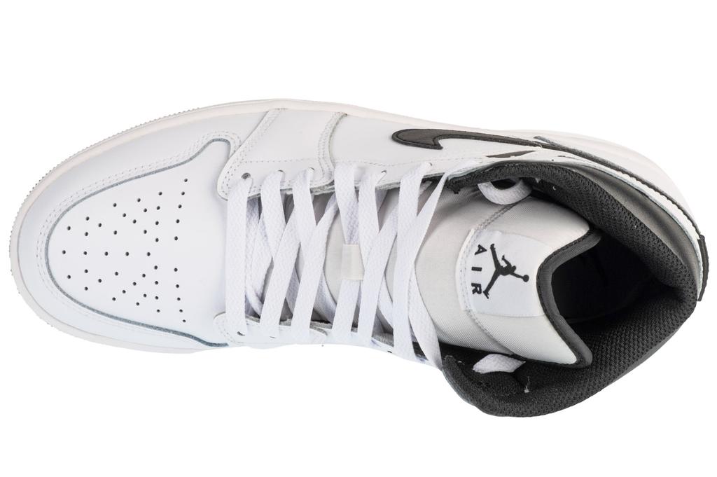 Air Jordan 1 Mid, Mens White Sneakers