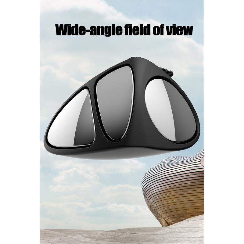 Новое 2X Универсальное автомобильное зеркало мертвой зоны Широкое тройное зеркало Регулируемое зеркало заднего вида