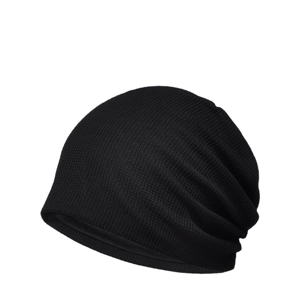 Low MOQ Waffle Knit Thermal Beanie Custom Brand Streetwear Skull Cap
