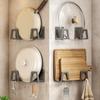 Wall Mounted Pot Lid Storage Rack Stainless Steel Cutting Board Storage Rack Sponge Holder