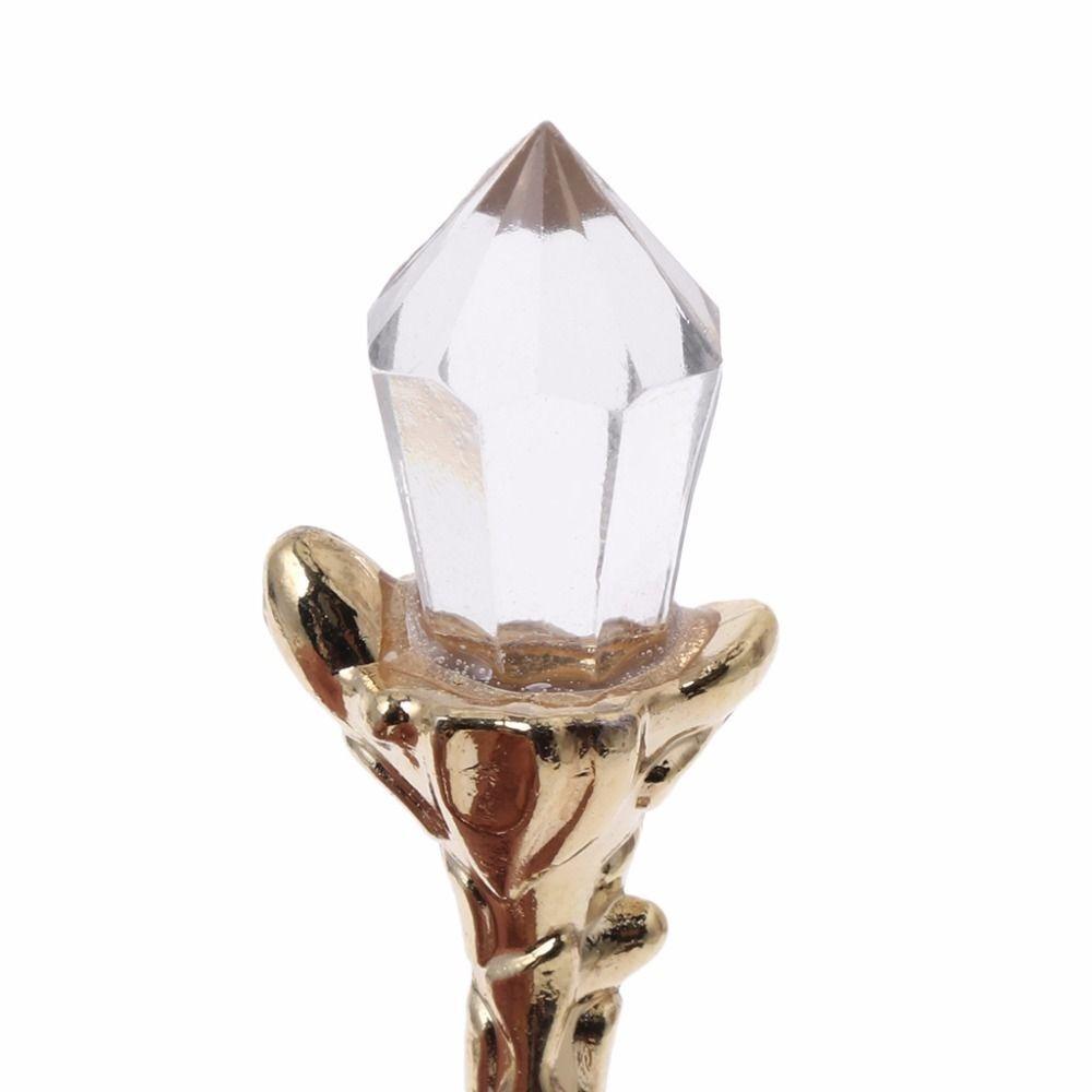 Retro Style Leaf Spoon Crystal Head Ice Cream Spoon Portable Coffee Spoon