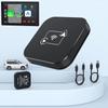 Беспроводной адаптер CarPlay и Android Auto Smart AI Box, подключенный к беспроводной мультимедийной коробке Plug and Play