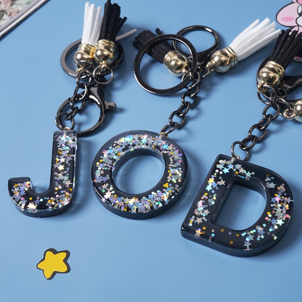 Изысканный Английский Алфавит Сумка Подвеска Буквы A-Z Алфавит Инициалы Блестящий Брелок Женский Подарок